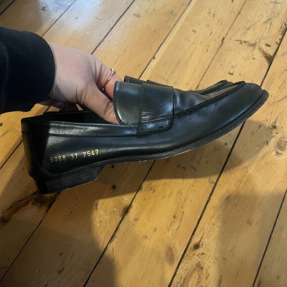 Women by Common Projects black leather loafer - Picture 3 of 9
